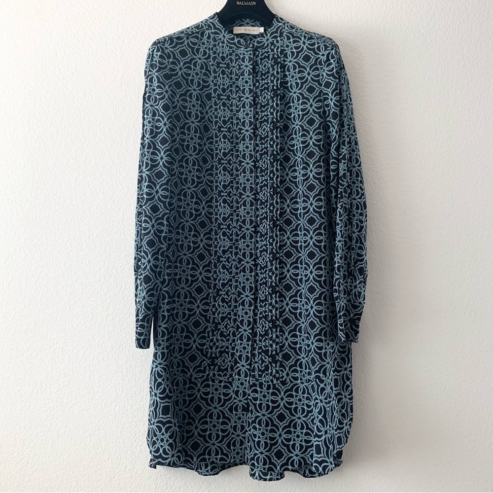 Tory Burch 100% silk button down dress